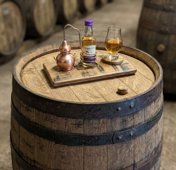 OAK WHISKY BARREL STAVE DISPLAY PLINTH