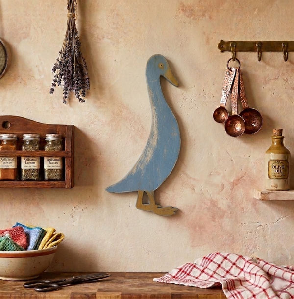 RUNNER DUCK WOODEN WALL ART