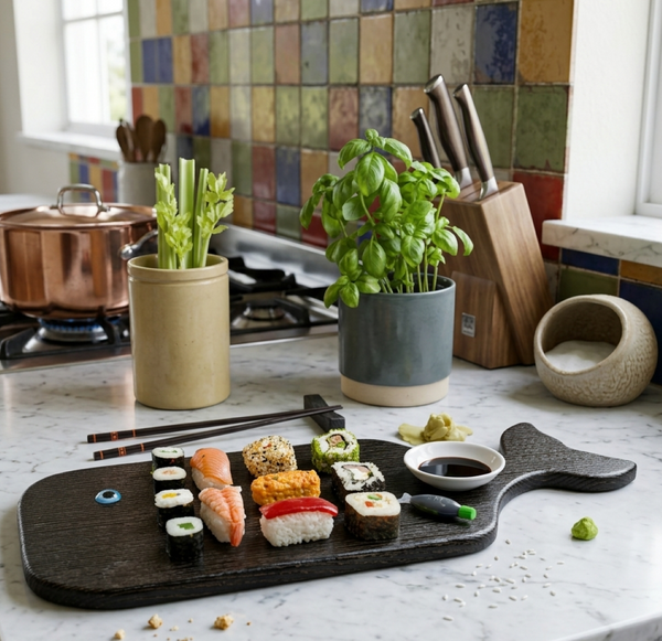 ASH 'WHALE STYLE' YAKISUGI SERVING BOARD