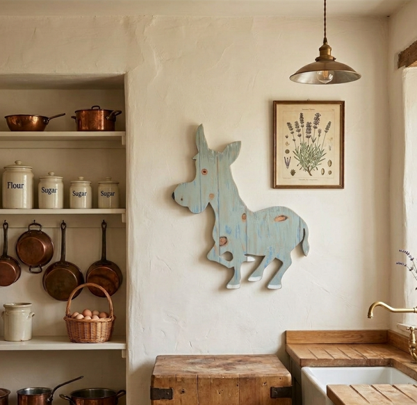 DONKEY WOODEN WALL ART