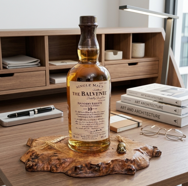 'SCOTCH ON THE ROCKS' OAK BURR DISPLAY PLINTH - TRUE TO NATURE