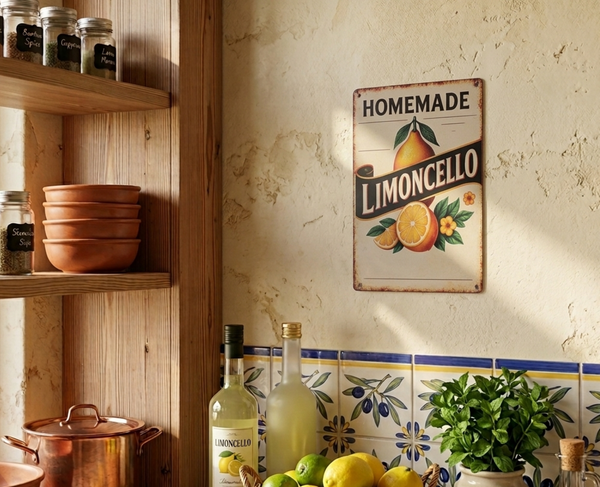 VINTAGE STYLE METAL SIGN (REPRODUCTION) LIMONCELLO