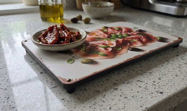 VINTAGE STYLE METAL SIGN (REPRODUCTION) PARMA HAM & OLIVES