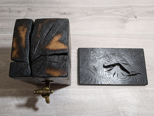 OAK WHISKY DISPLAY SET - SPECIAL