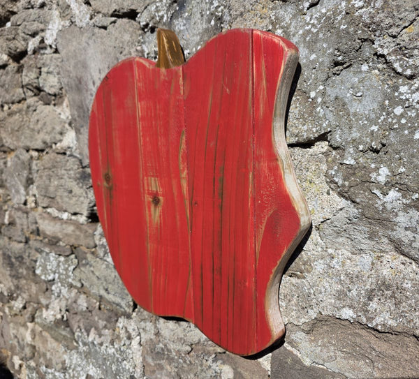 APPLE WOODEN WALL ART