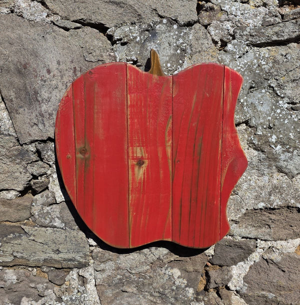 APPLE WOODEN WALL ART