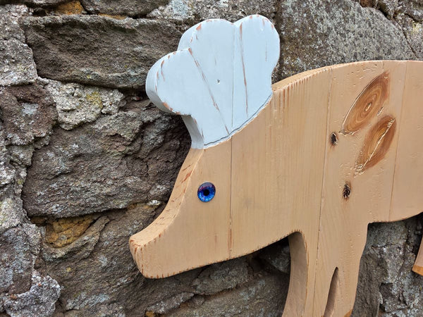 PIG CHEF WOODEN WALL ART