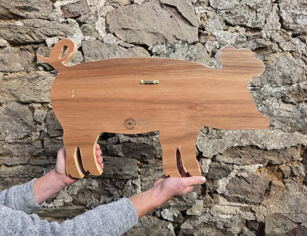 PIG CHEF WOODEN WALL ART