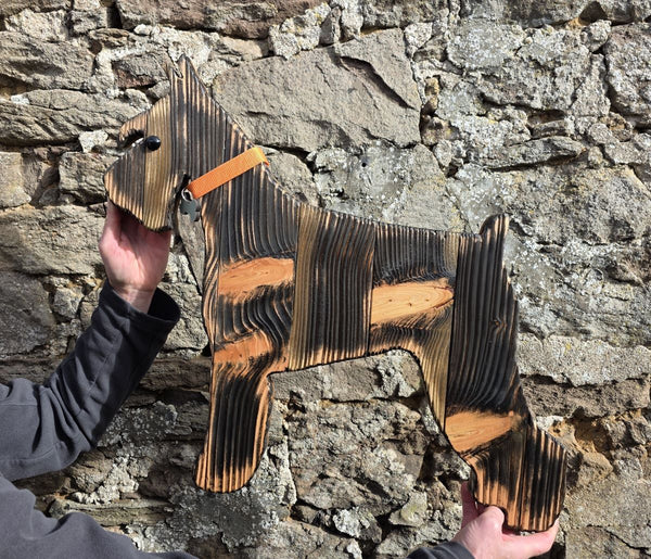 SCHNAUZER DOG WOODEN WALL ART