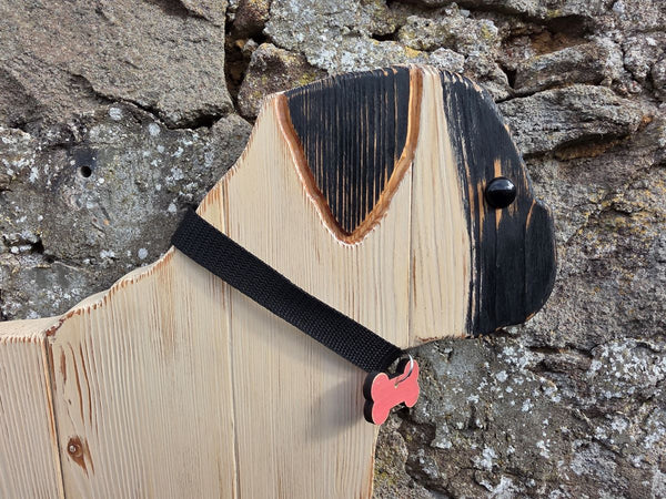 PUG DOG WOODEN WALL ART