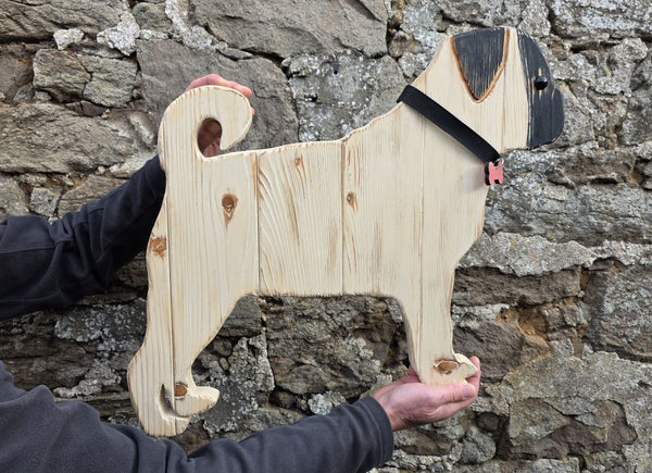 PUG DOG WOODEN WALL ART