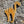 alley cat wooden wall art hanging on a stone wall other side view