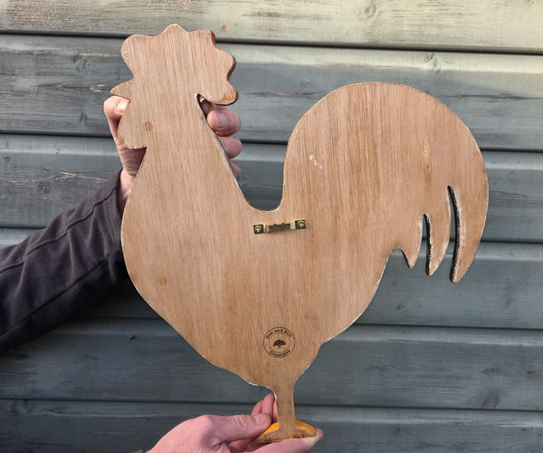 COCKEREL WOODEN WALL ART