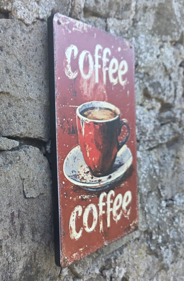 VINTAGE STYLE METAL SIGN (REPRODUCTION) COFFEE CUP