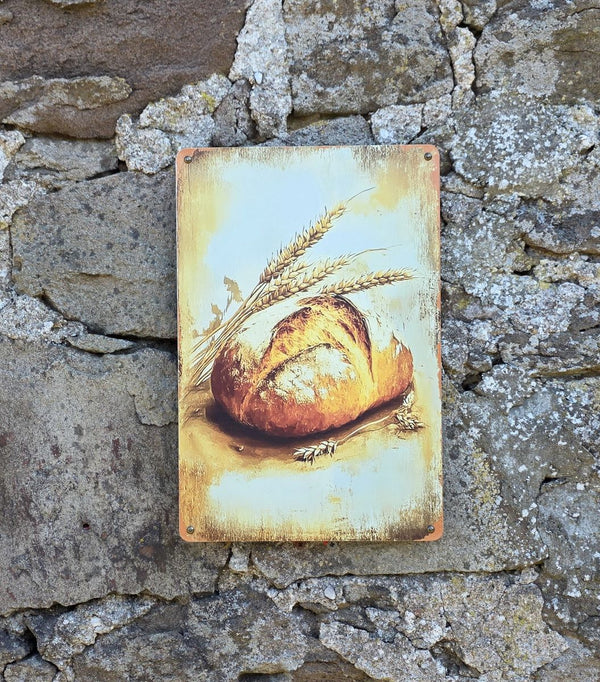 VINTAGE STYLE METAL SIGN (REPRODUCTION) CRUSTY BREAD LOAF