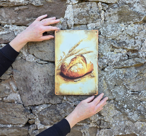 VINTAGE STYLE METAL SIGN (REPRODUCTION) CRUSTY BREAD LOAF