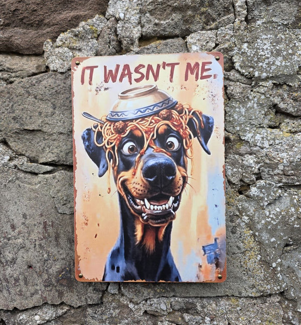 VINTAGE STYLE METAL SIGN (REPRODUCTION) GREAT DANE