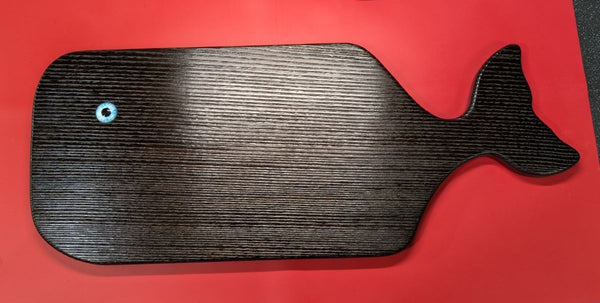 YAKISUGI WHALE STYLE ASH SERVING BOARD close up view