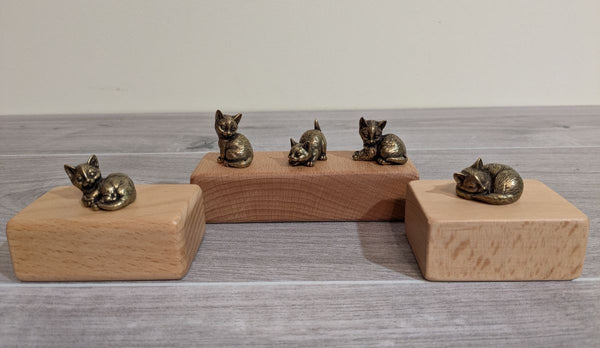 SOLID BRASS CAT ORNAMENT