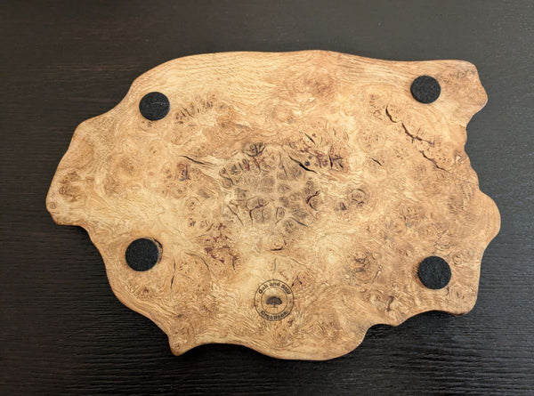 'SCOTCH ON THE ROCKS' OAK BURR DISPLAY PLINTH - TRUE TO NATURE