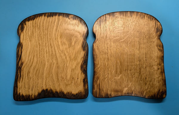 TOAST RACK SET inc A PAIR OF OAK 'TOAST-STYLE' BOARDS