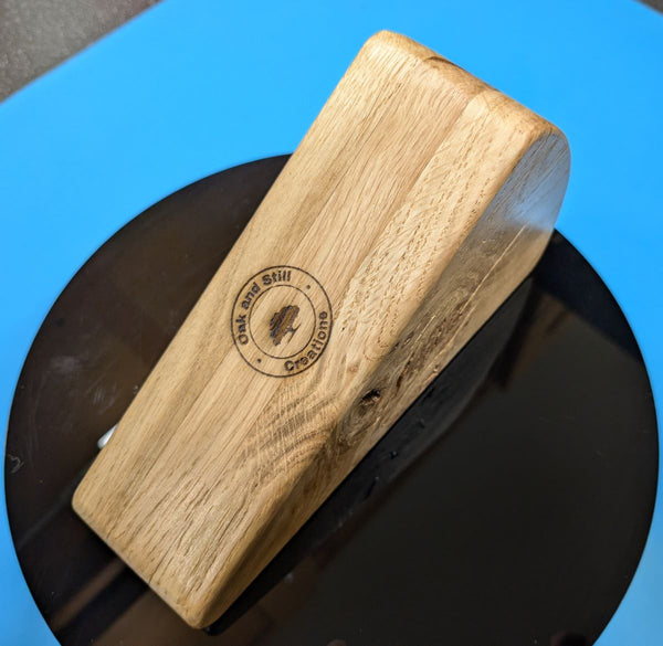 OAK CHEESE WEDGE KNIFE BLOCK - TRUE TO NATURE- WITH CHEESE KNIFE (blockA10)