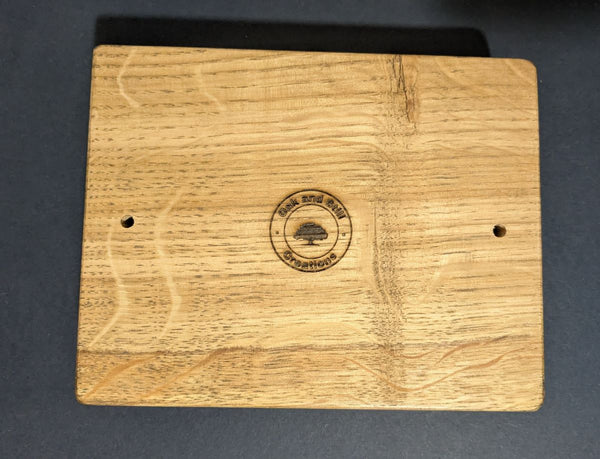 back of oak wall hanger