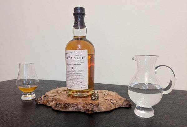 'SCOTCH ON THE ROCKS' OAK BURR DISPLAY PLINTH - TRUE TO NATURE