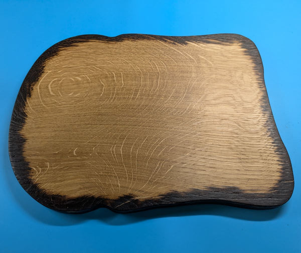'TOAST-STYLE' OAK SERVING BOARD (with burnt edge)  - LARGE