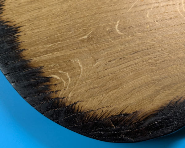 'TOAST-STYLE' OAK SERVING BOARD (with burnt edge)  - LARGE