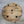 DECORATIVE 'OAK BARREL LID STYLE' DISPLAY PLINTH WITH COPPER FLAME-PAINTED INSERT