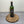 DECORATIVE 'OAK BARREL LID STYLE' DISPLAY PLINTH WITH COPPER FLAME-PAINTED INSERT
