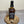 OAK 'BARREL LID STYLE'  BOTTLE DISPLAY PLINTH WITH BRASS INSERT