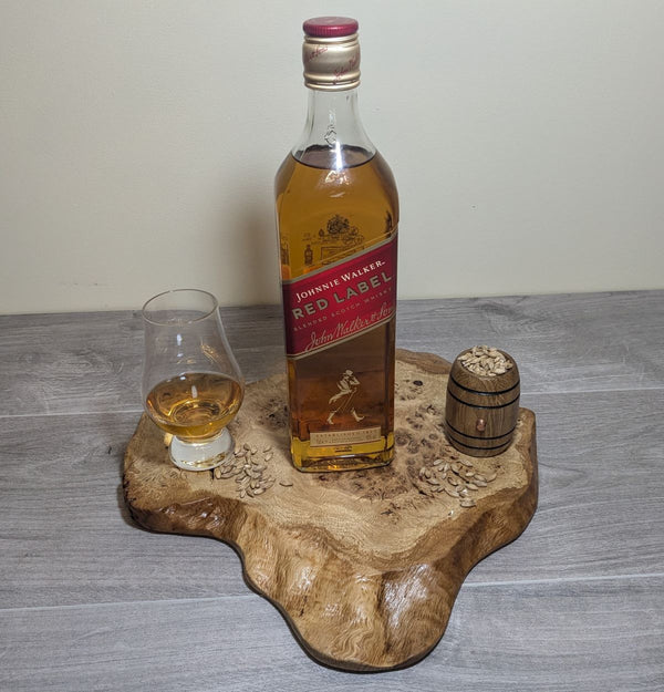 oak burr cat's paw display plinth