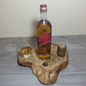 oak burr cat's paw display plinth