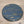decorative oak barrel lid - blue distressed effect