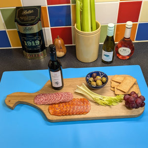 oak charcuterie serving board - partridge