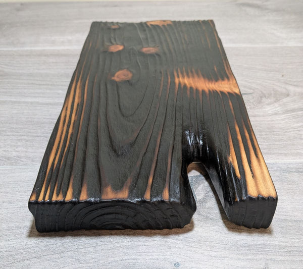 douglas fir Yakisugi style display plinth