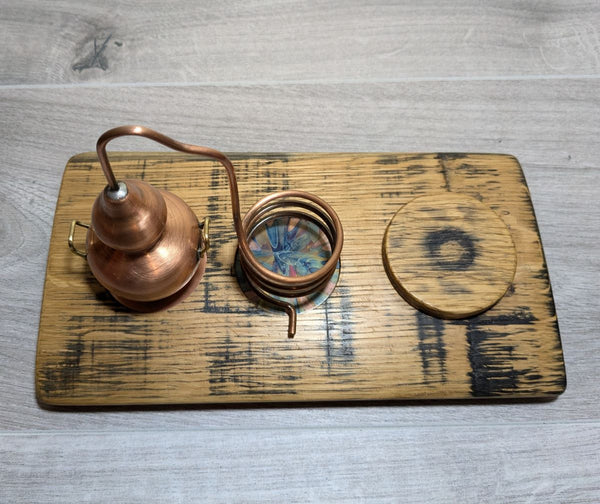 OAK WHISKY BARREL STAVE DISPLAY PLINTH