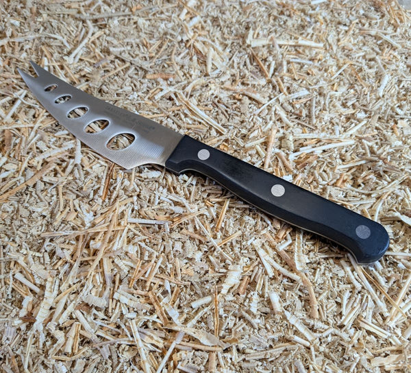 YEW CHEESE WEDGE KNIFE BLOCK - TRUE TO NATURE - WITH CHEESE KNIFE (blockA4)