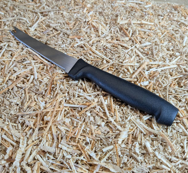 OAK CHEESE WEDGE KNIFE BLOCK - TRUE TO NATURE- WITH CHEESE KNIFE (blockA2)