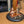 YAKISUGI 'BARREL LID STYLE' DISPLAY PLINTH WITH MINIATURE BOTTLE HOLDER DECORATIVE COPPER STILL
