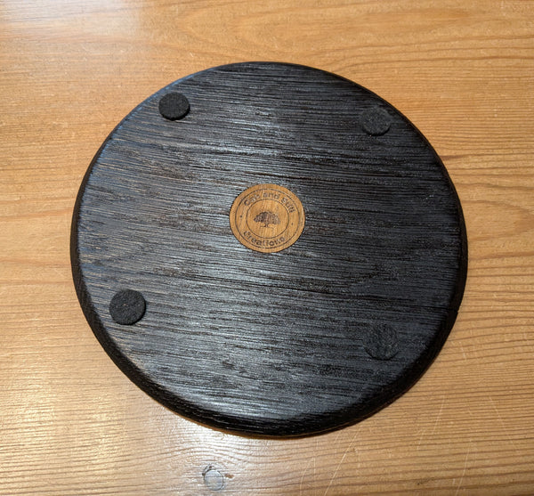 YAKISUGI 'BARREL LID STYLE' DISPLAY PLINTH UNDERSIDE