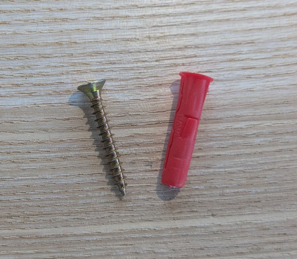 rawl plug and screw supplied for hanging Douglas Fir & flame painted copper maple leaf wall art display piece  