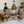DISPLAY OF MINI OAK BARRELS FOR MINIATURE WHISKY BOTTLES