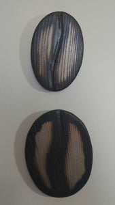 Set of 3 Ash wood wall art coffee beans hanging on a wall video
