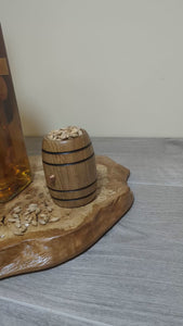 oak burr cat's paw display plinth video clip